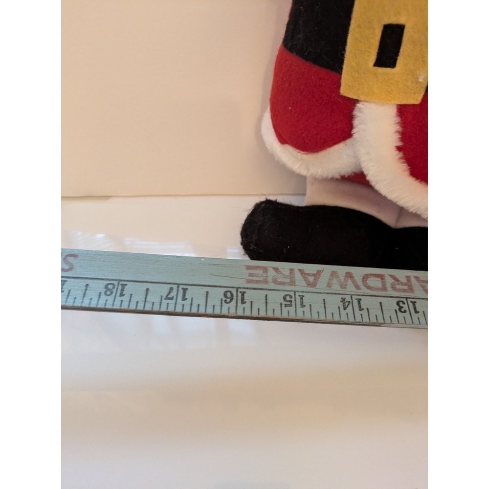 Plush Santa Hugging Mrs Claus 14" tall X 16" Wide Hook Loop Fastener Christmas - Picture 6 of 7